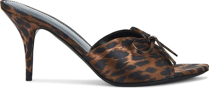 Balenciaga Knife Bow Sandal in Brown