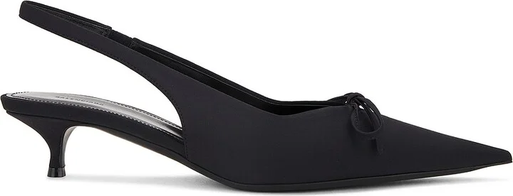 Balenciaga L40 Knife Bow Slingback Heel in Black