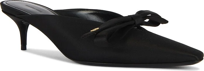 Balenciaga L50 Nano Bow Mule in Black - Image 2