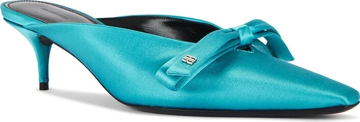 Balenciaga L50 Nano Bow Mule in Teal - Image 2