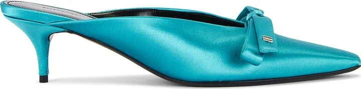 Balenciaga L50 Nano Bow Mule in Teal
