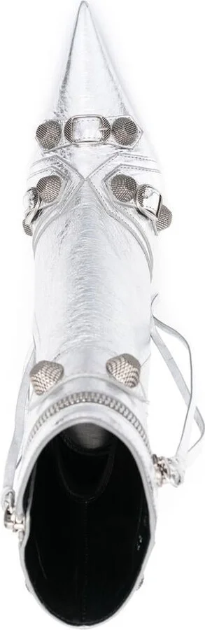 Balenciaga Le Cagole Leather Boots - Image 3