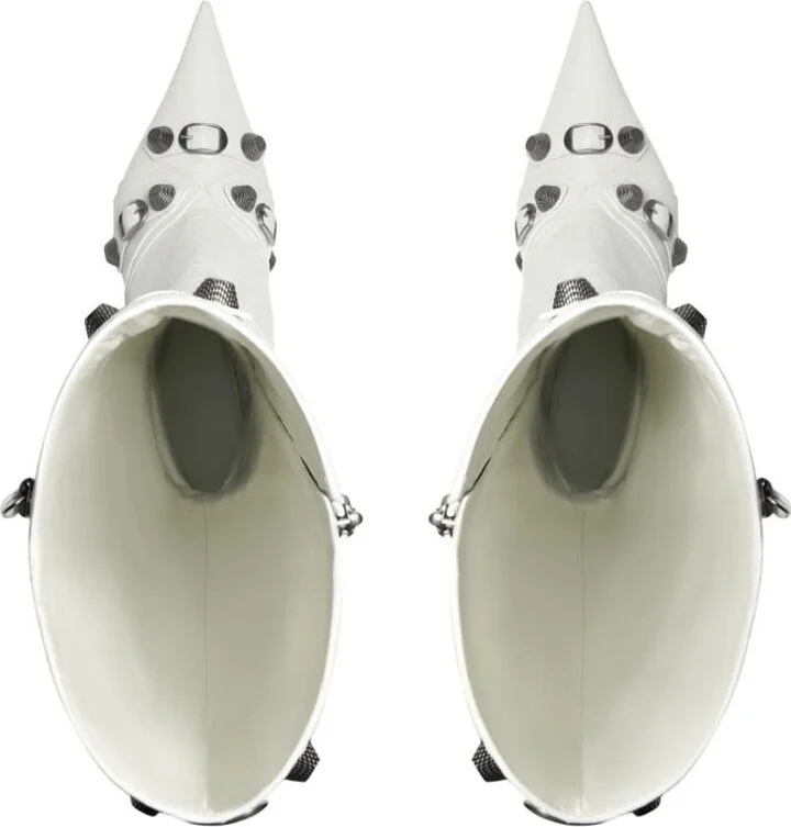 Balenciaga Le Cagole Leather Boots - Image 5