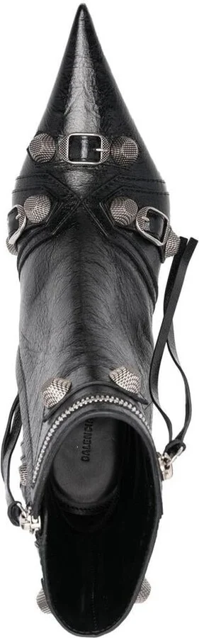 Balenciaga Le Cagole Leather Boots - Image 4