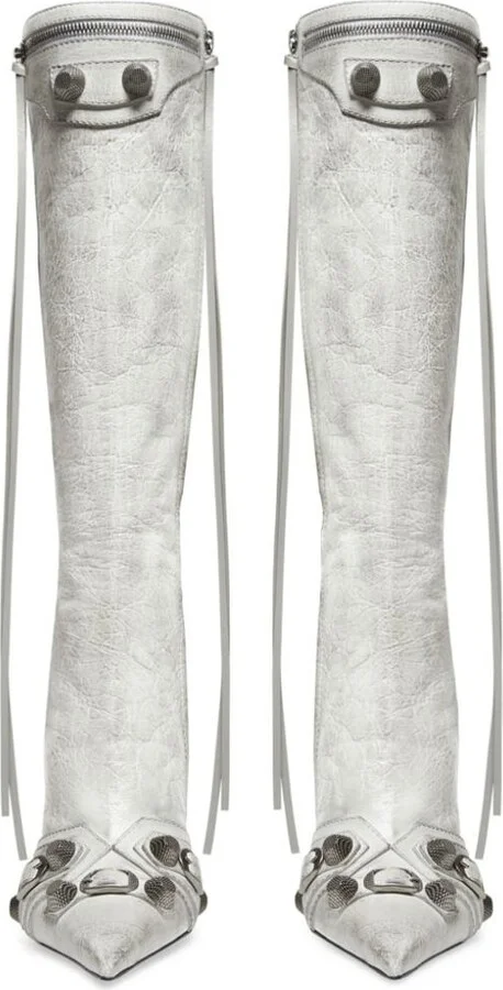 Balenciaga Le Cagole Leather Boots - Image 4