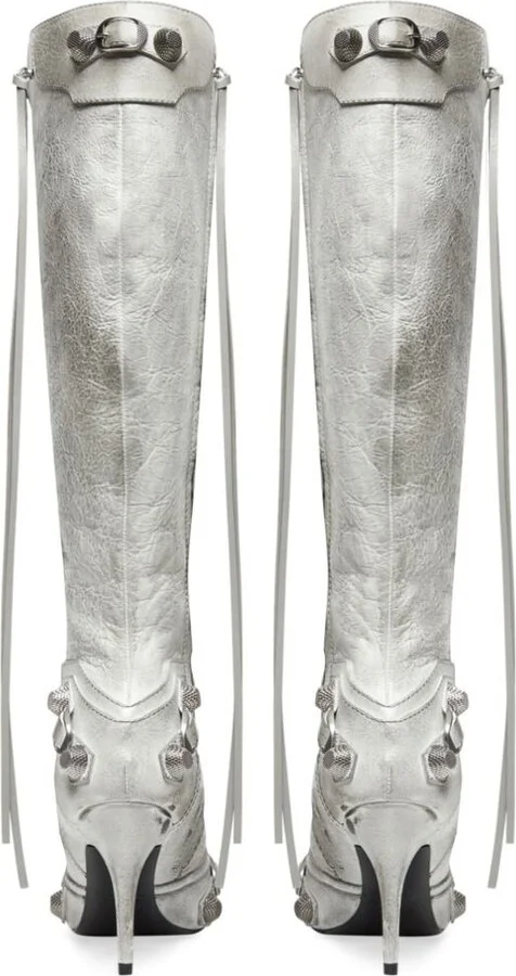 Balenciaga Le Cagole Leather Boots - Image 5
