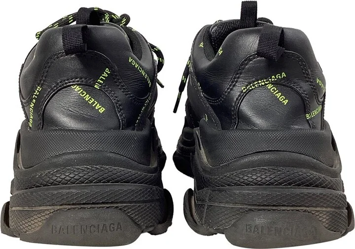 Balenciaga Leather Triple S All Over Logo Sneaker (Authentic Pre-Loved) - Image 2