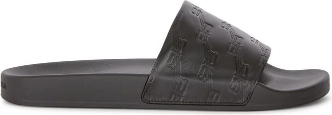 Balenciaga Logo Embossed Slides