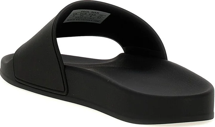 Balenciaga Logo Pool Slides - Image 3