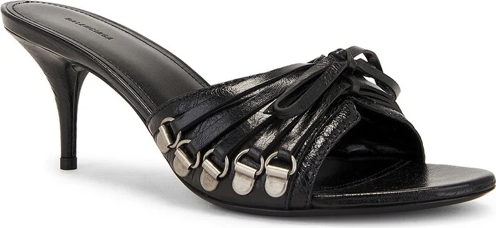 Balenciaga M70 Cagole Sandal Heel in Black - Image 2