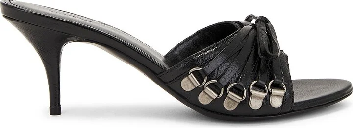 Balenciaga M70 Cagole Sandal Heel in Black