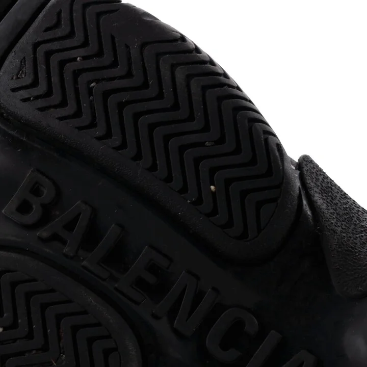 Balenciaga Men's Allover Logo Triple S Sneakers Printed Technical Fabric and Faux Leather - Image 6
