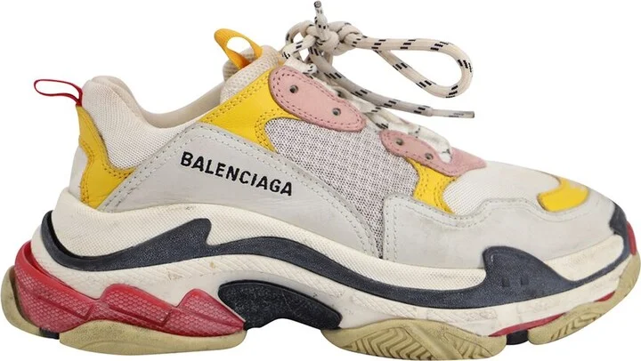 Balenciaga Men's Leather Triple S Sneaker (Authentic Pre-Loved) - Image 2