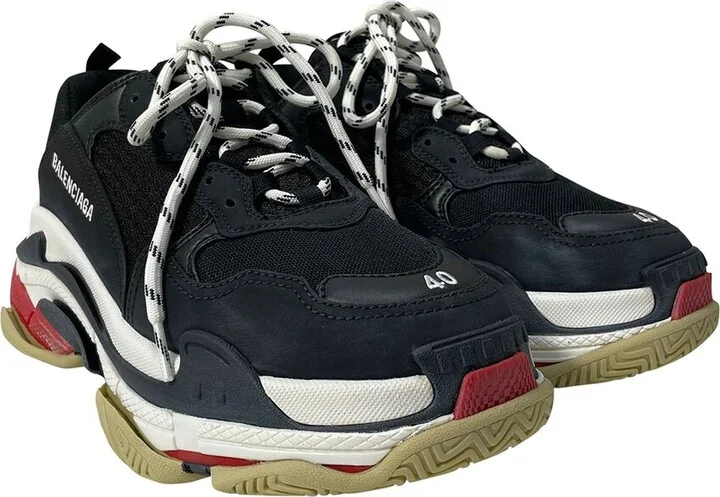 Balenciaga Men's Polyester Triple S Sneaker (Authentic Pre-Loved)