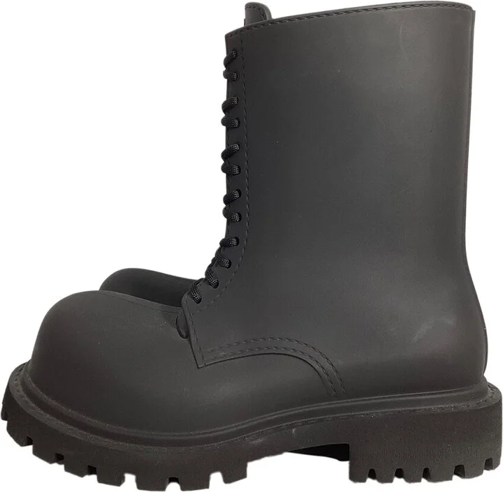Balenciaga Men's Rubber Steroid Lace Up Boot (Authentic Pre-Loved) - Image 2