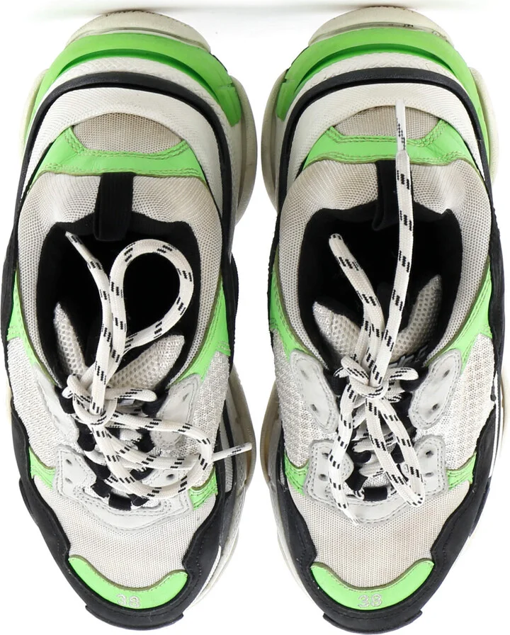 Balenciaga Men's Triple S Sneakers Fabric and Mesh with Faux Leather - Image 2