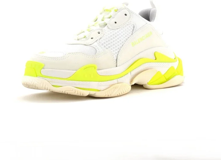 Balenciaga Men's Triple S Sneakers Fabric and Mesh with Faux Leather