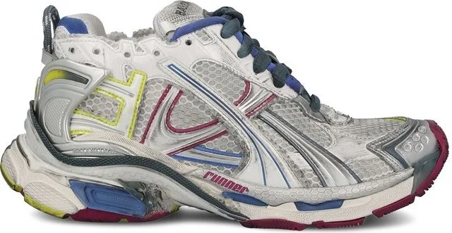 Balenciaga Mesh Panelled Lace-Up Sneakers