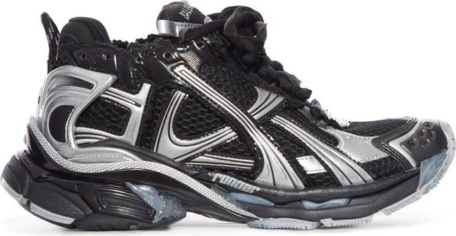 Balenciaga Mesh Panelled Lace-Up Sneakers