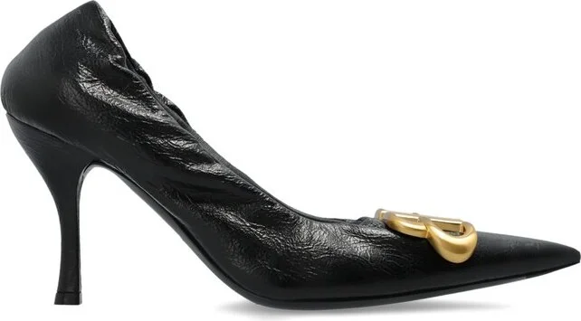 Balenciaga Monaco BB Logo Plaque Pumps