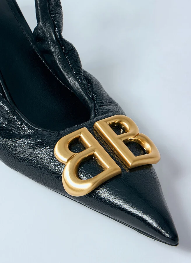 Balenciaga Monaco Slingback Heels - Woman Heels Black Eu - 36 - Image 3