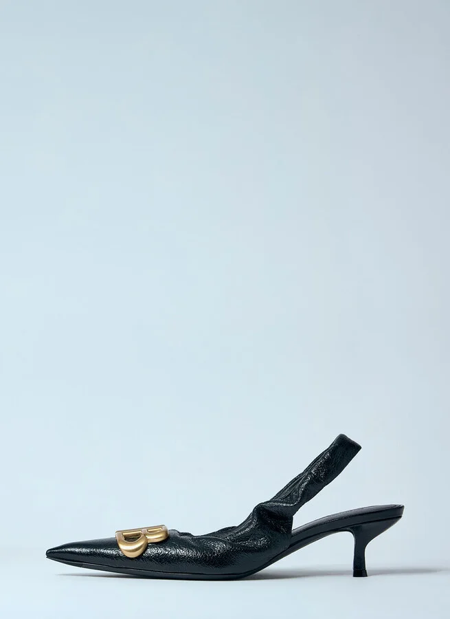 Balenciaga Monaco Slingback Heels - Woman Heels Black Eu - 36 - Image 4