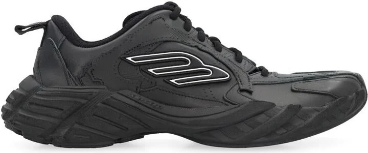 Balenciaga Monday Leather And Fabric Low-Top Sneakers