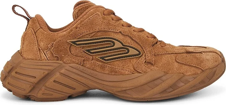 Balenciaga Monday Suede Sneaker in Brown
