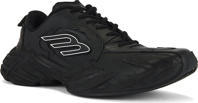 Balenciaga Monday Worn Out Sneakers in Black - Image 2