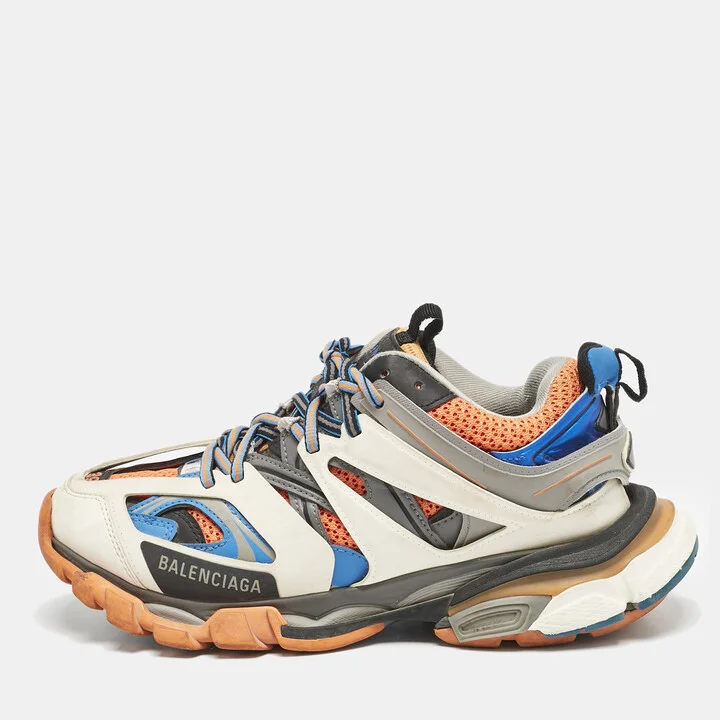 Balenciaga Multicolor Mesh And Synthetic Leather Track 2 Low Top Sneakers Size 39
