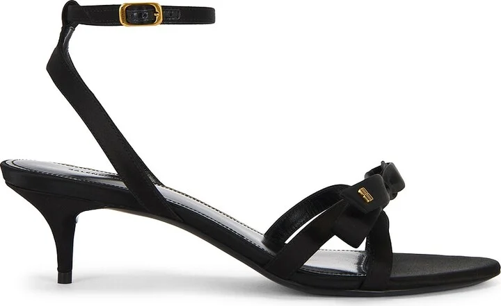 Balenciaga Nano Bow Sandal in Black