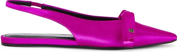 Balenciaga Nano Bow Slingback in Pink