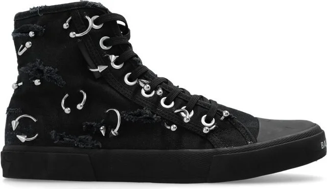 Balenciaga Paris Destroyed High-Top Sneakers