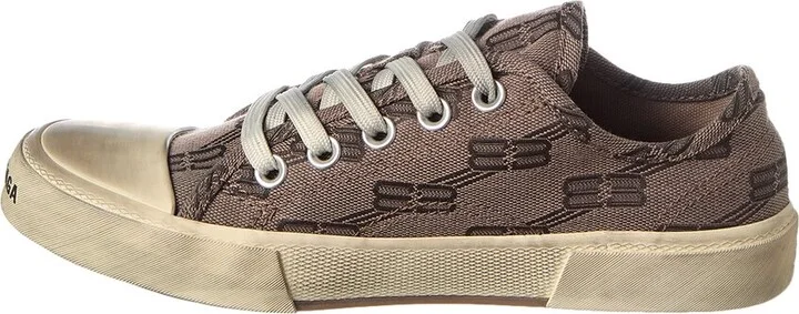 Balenciaga Paris Low Bb Monogram Canvas Sneaker - Image 2