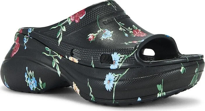 Balenciaga Pool Crocs Sandal in Black - Image 2