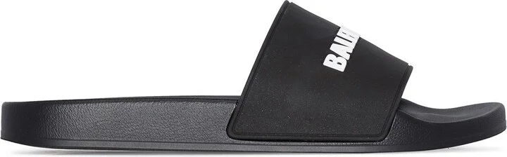 Balenciaga Pool Slide Bal Logo