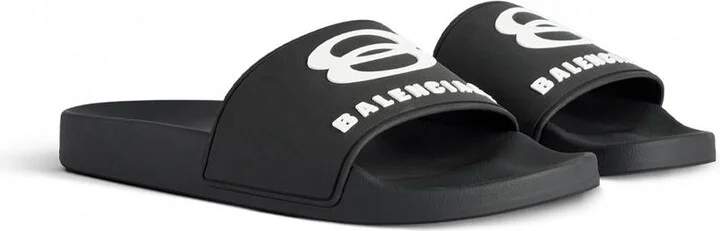 Balenciaga Pool Slide Rubber Sandals Shoes - Image 3