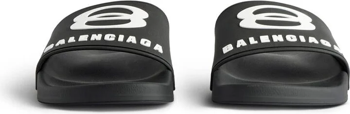 Balenciaga Pool Slide Rubber Sandals Shoes - Image 7