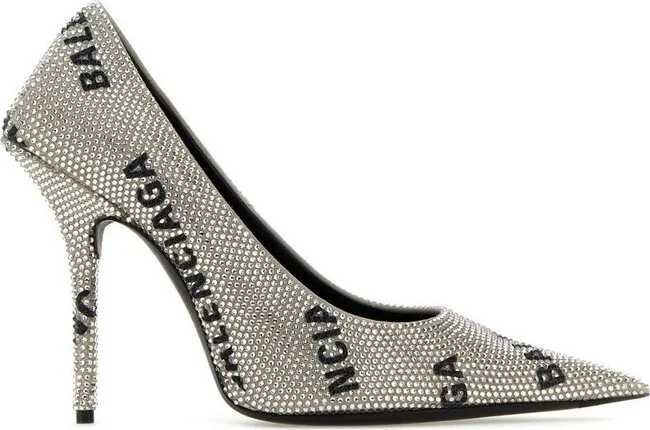 Balenciaga Rhinestones Embellished Pointed-Toe Pumps