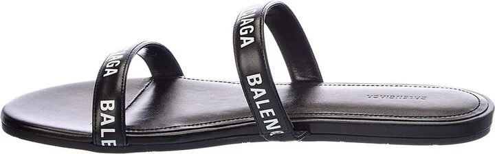 Balenciaga Round Leather Sandal - Image 2