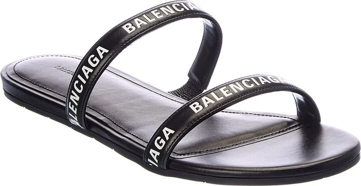 Balenciaga Round Leather Sandal