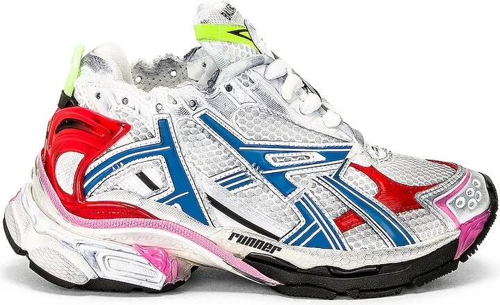 White  Red  Blue  & Pink