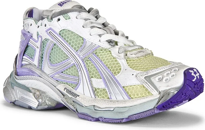 Balenciaga Runner Sneaker in Grey,Green - Image 2