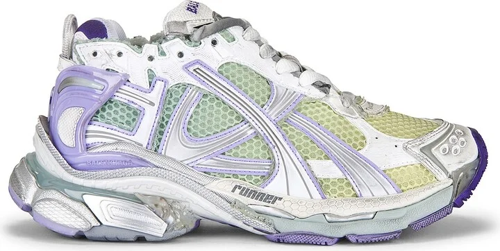 Balenciaga Runner Sneaker in Grey,Green