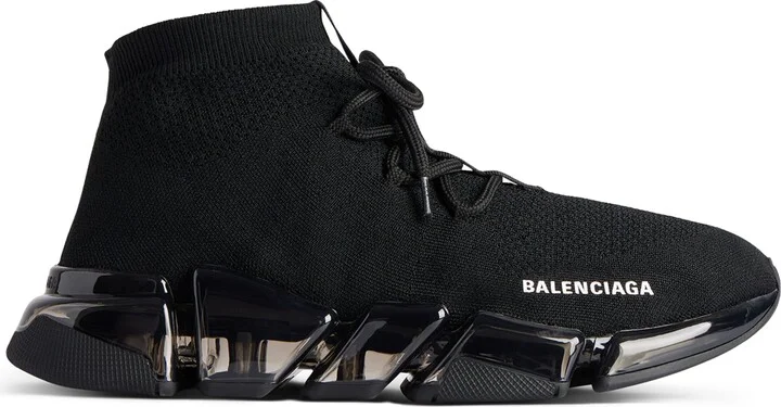 Balenciaga Speed 2.0 Clear Sole Lace-Up Sneakers