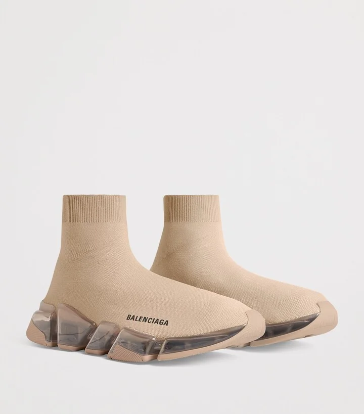 Balenciaga Speed 2.0 Full Clear Sole Sneakers - Image 2