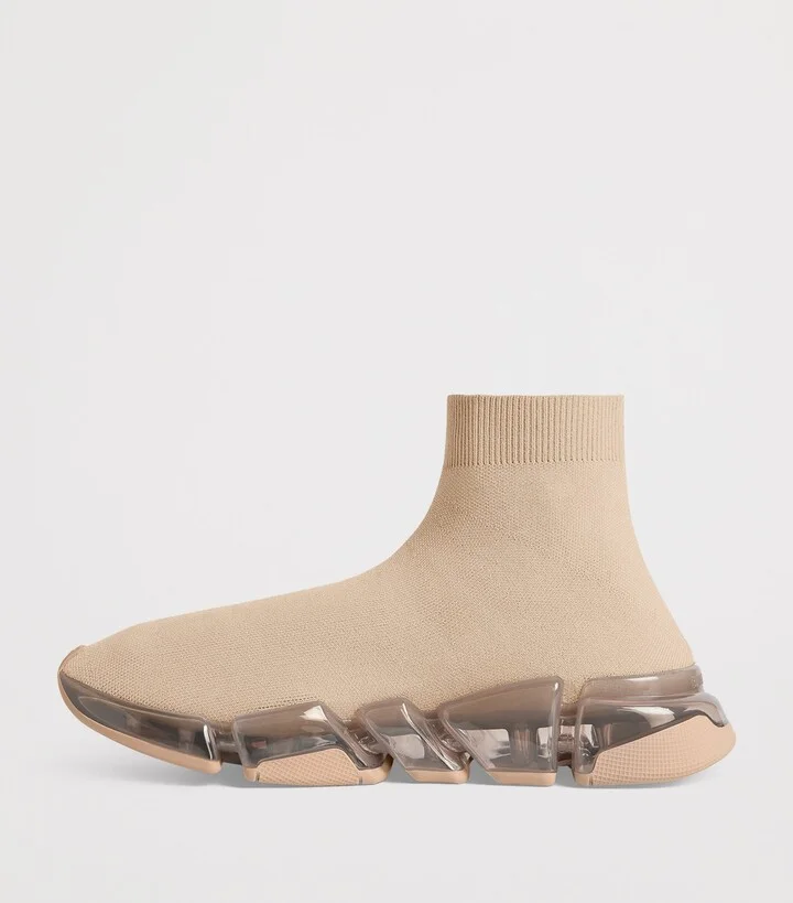 Balenciaga Speed 2.0 Full Clear Sole Sneakers - Image 4