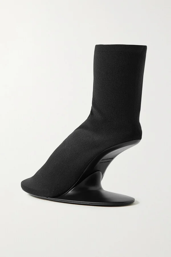 Balenciaga - Stage Stretch-knit Sock Boots - Black - Image 3