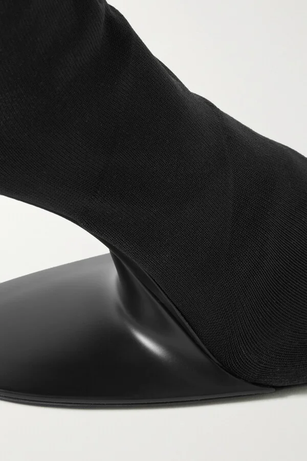 Balenciaga - Stage Stretch-knit Sock Boots - Black - Image 4