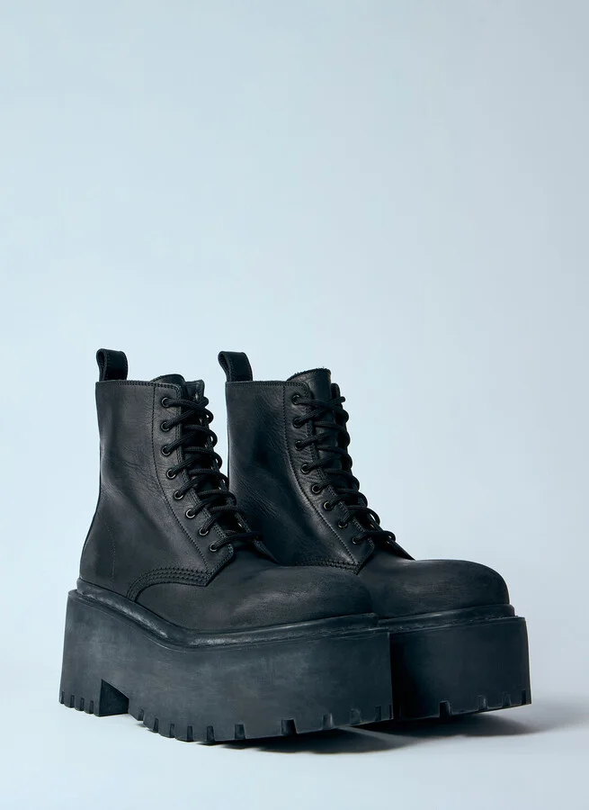 Balenciaga Strike Platform Boots - Woman Boots Black Eu - 36 - Image 2